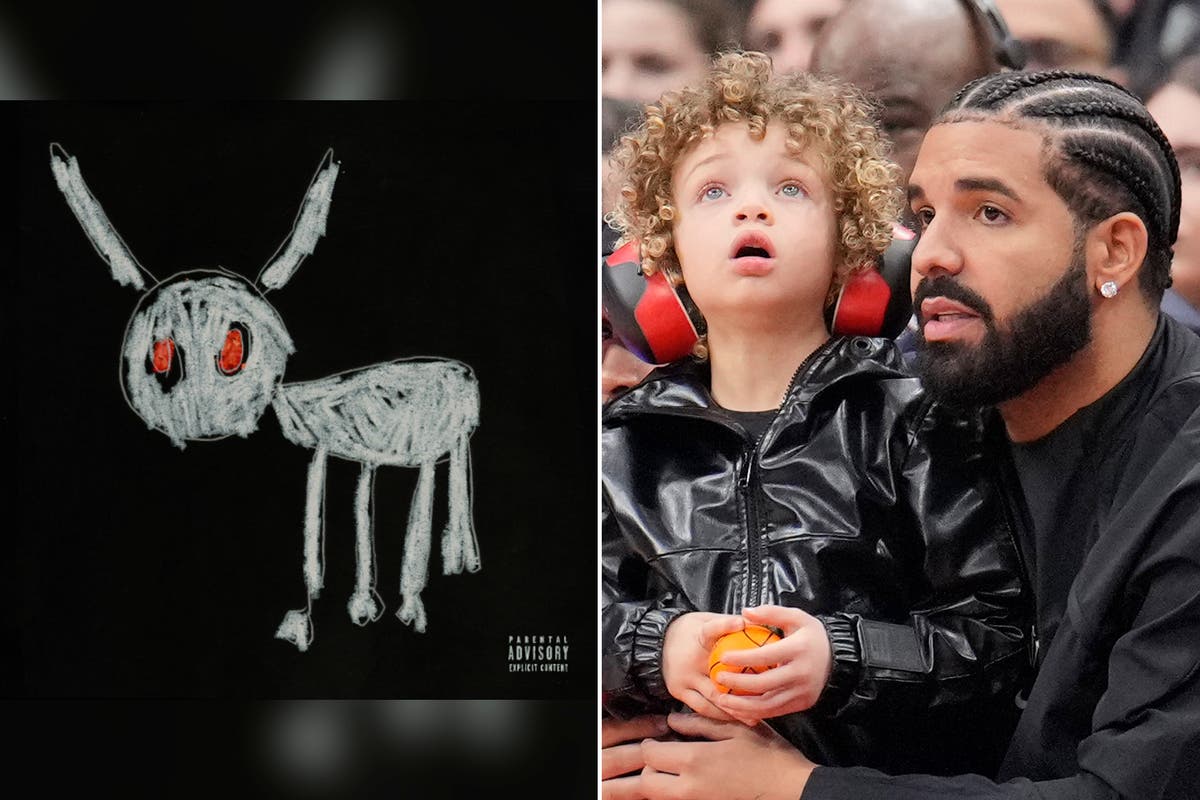 Drake proudly reveals son Adonis, 5, designed the cover art for his new